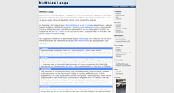 Desktop Screenshot of matze-lange.de